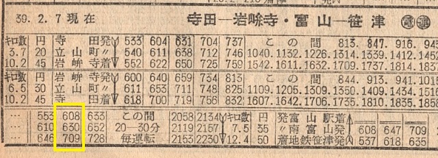 1964時刻表で旅鉄！富山 | tabitetu-gate